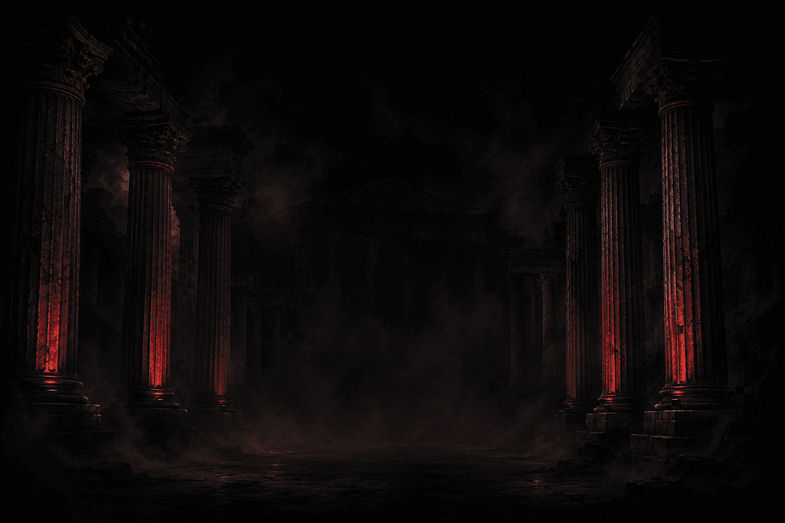 Olympus Pillars Background